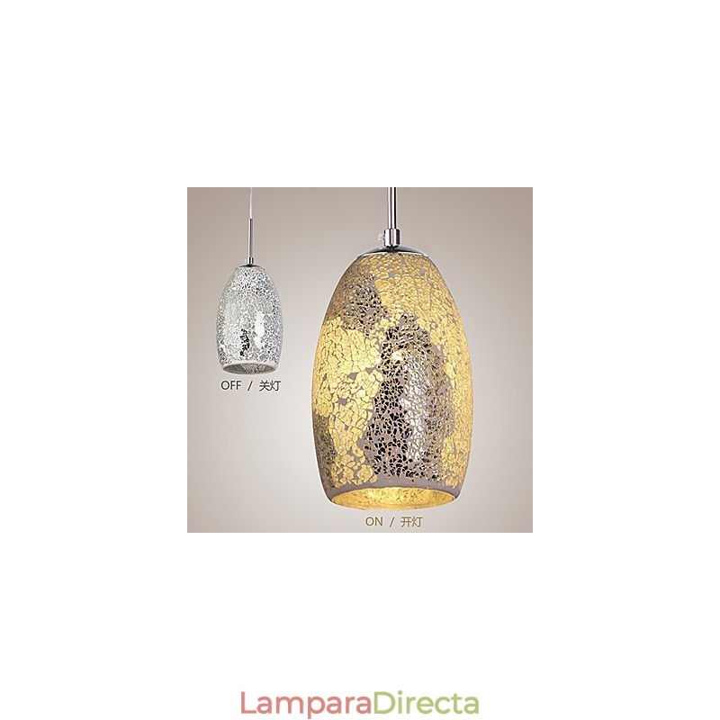 Lámpara colgante de metal con pintura vintage clásica tradicional