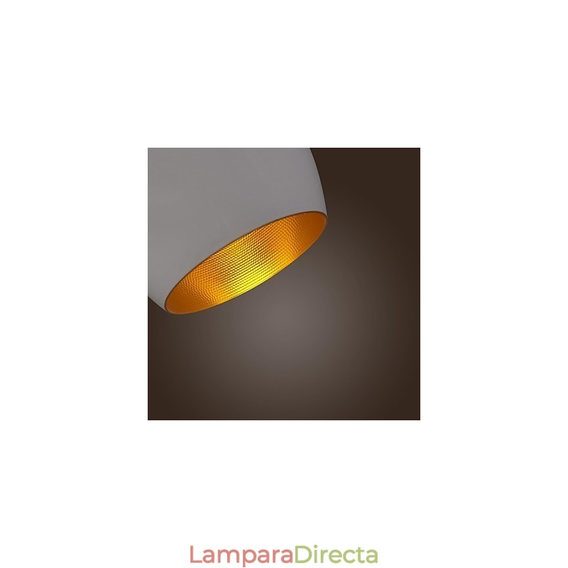 Lámpara colgante de metal con pintura rústica retro contemporánea moderna