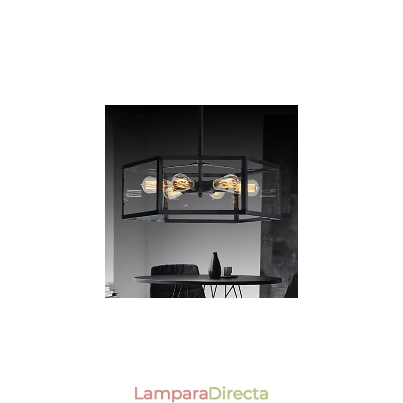Lámparas colgantes estilo mini, estilo retro, para garaje, de metal.