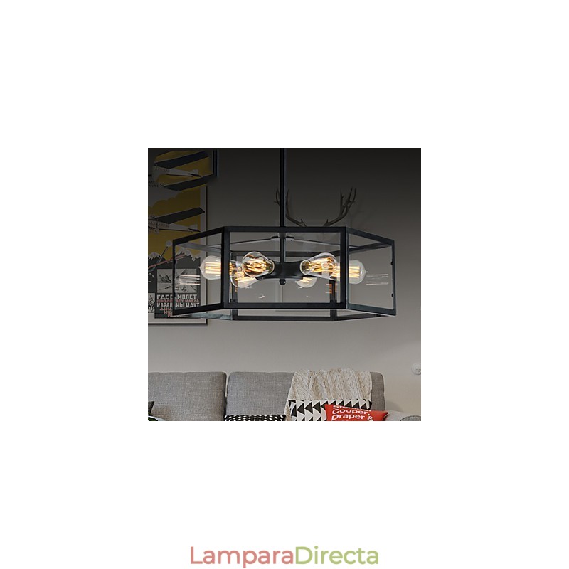 Lámparas colgantes estilo mini, estilo retro, para garaje, de metal.
