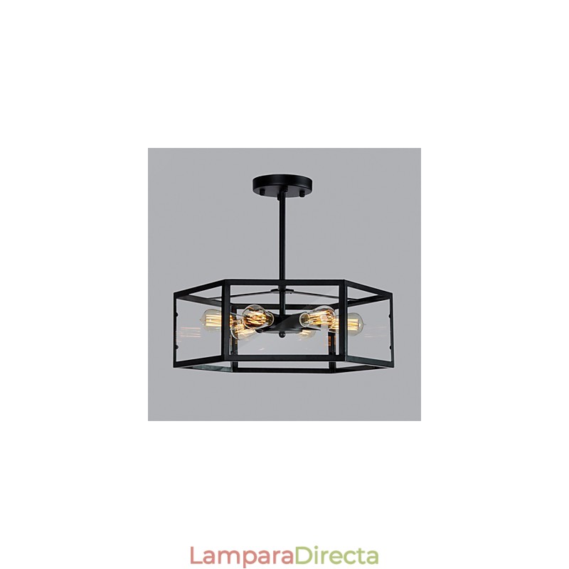 Lámparas colgantes estilo mini, estilo retro, para garaje, de metal.