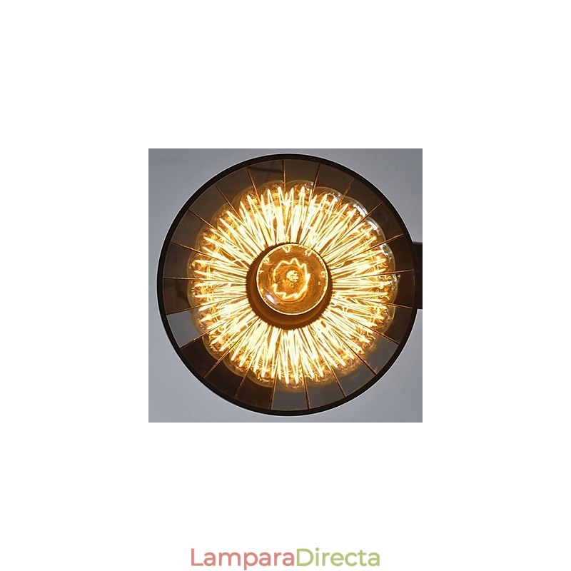 Lámparas colgantes vintage 3 luces ST64 Bombillas incluidas Sistema arriba y abajo