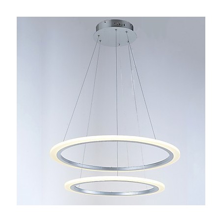 Lámpara colgante moderna de 2 anillos con accesorios de iluminación Lámpara colgante moderna de 2 anillos con accesorios de iluminación