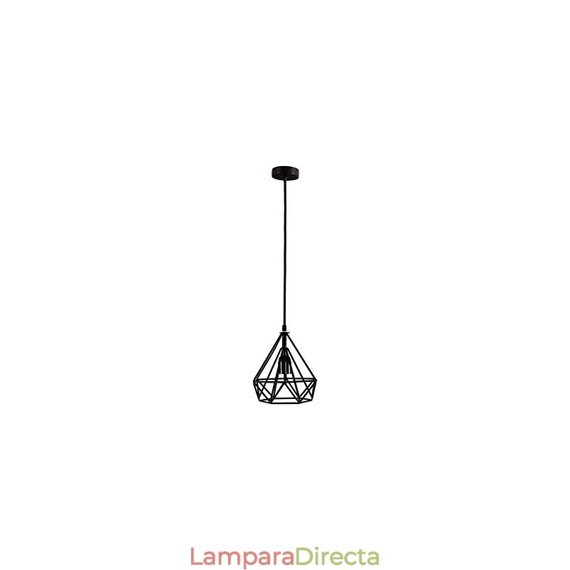 Lámpara colgante de metal con pintura estilo mini retro para garaje