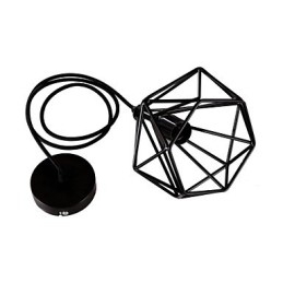 Lámpara colgante de metal con pintura estilo mini retro para garaje