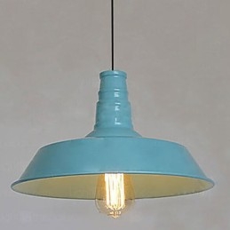 Lámpara colgante de metal con pintura vintage para garaje