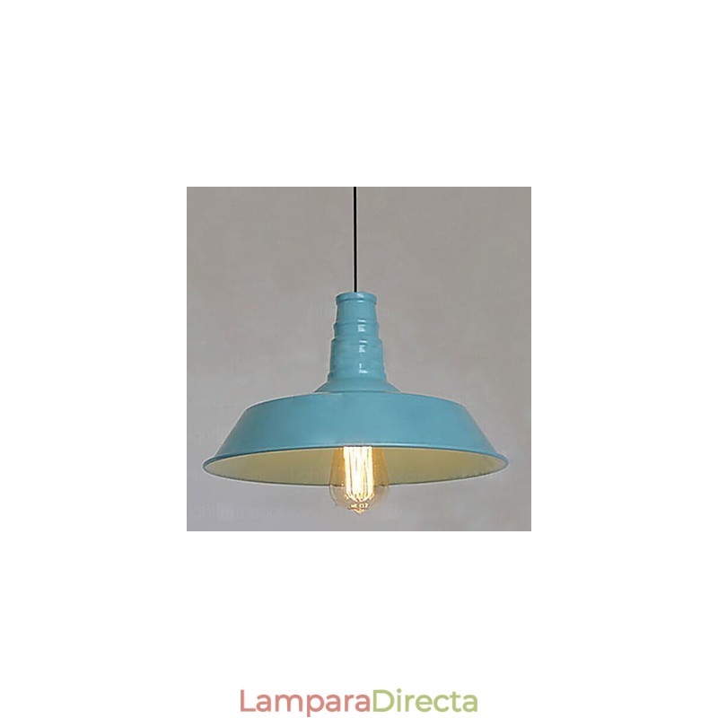 Lámpara colgante de metal con pintura vintage para garaje