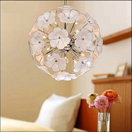 Lámpara de araña cálida de las tiendas de flores de bolas de cristal