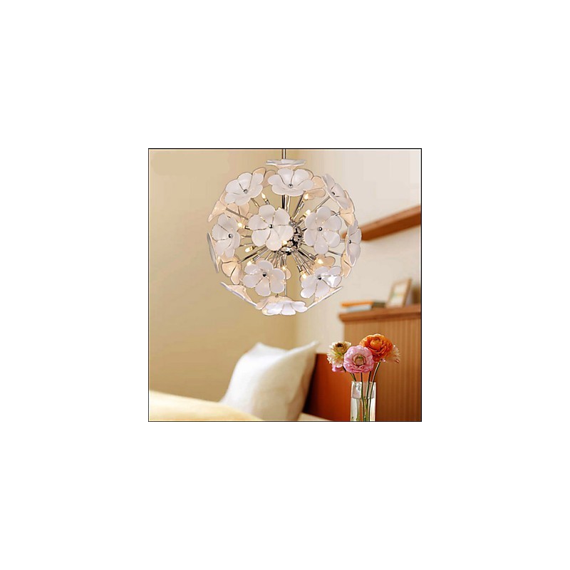 Lámpara de araña cálida de las tiendas de flores de bolas de cristal