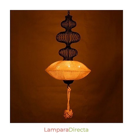 Lámparas de jaula de pájaros creativas de cáñamo industrial retro nórdico Lámparas de jaula de pájaros creativas de cáñamo industrial retro nórdico