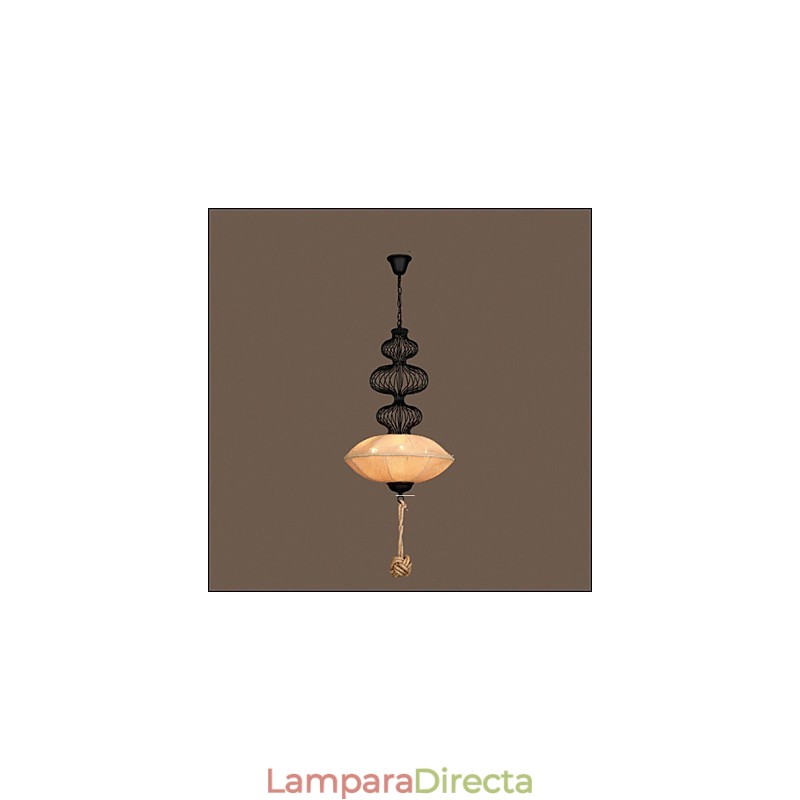 Lámparas de jaula de pájaros creativas de cáñamo industrial retro nórdico