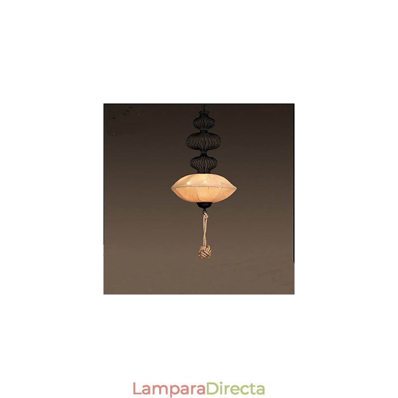 Lámparas de jaula de pájaros creativas de cáñamo industrial retro nórdico