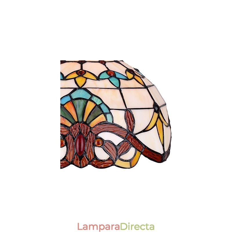 Lámpara pastoral europea de 1 metro, arte creativo, vidrio, pequeña lámpara colgante
