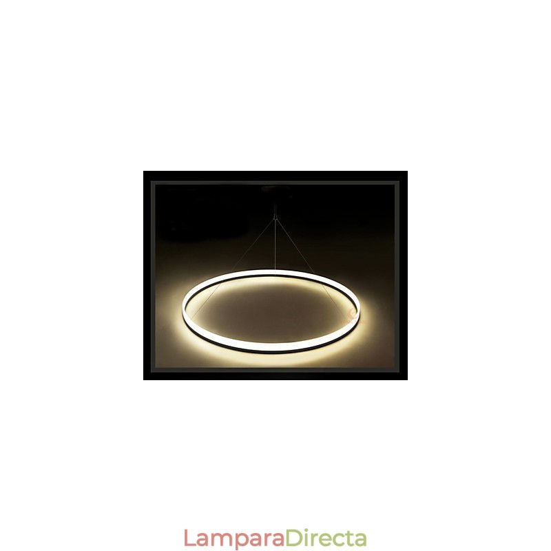 Lámpara colgante moderna redonda blanca de 4 luces