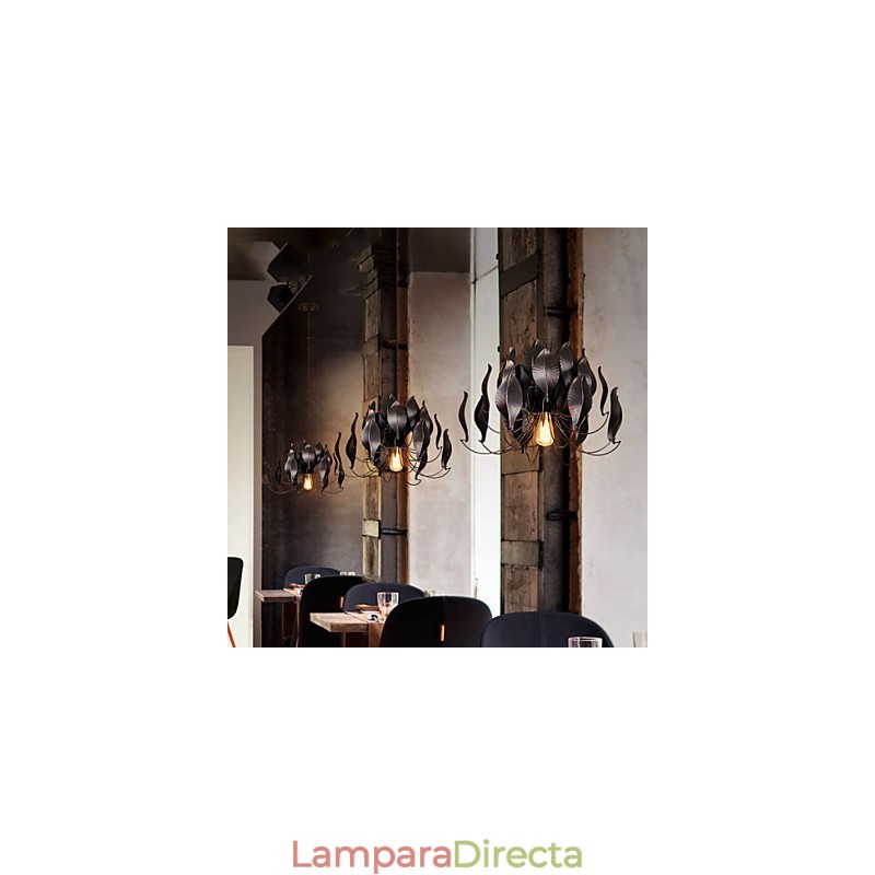 Lámparas de techo de metal clásicas retro, lámparas colgantes sencillas, lámpara colgante de cafetería