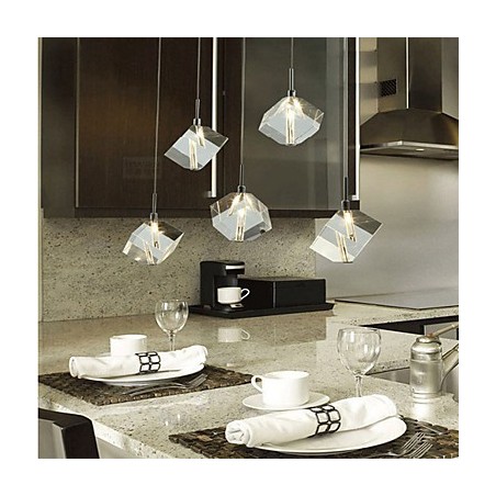 Lámpara de cristal de moda con colgante de cinco cabezas de cristal Lámpara de cristal de moda con colgante de cinco cabezas de cristal