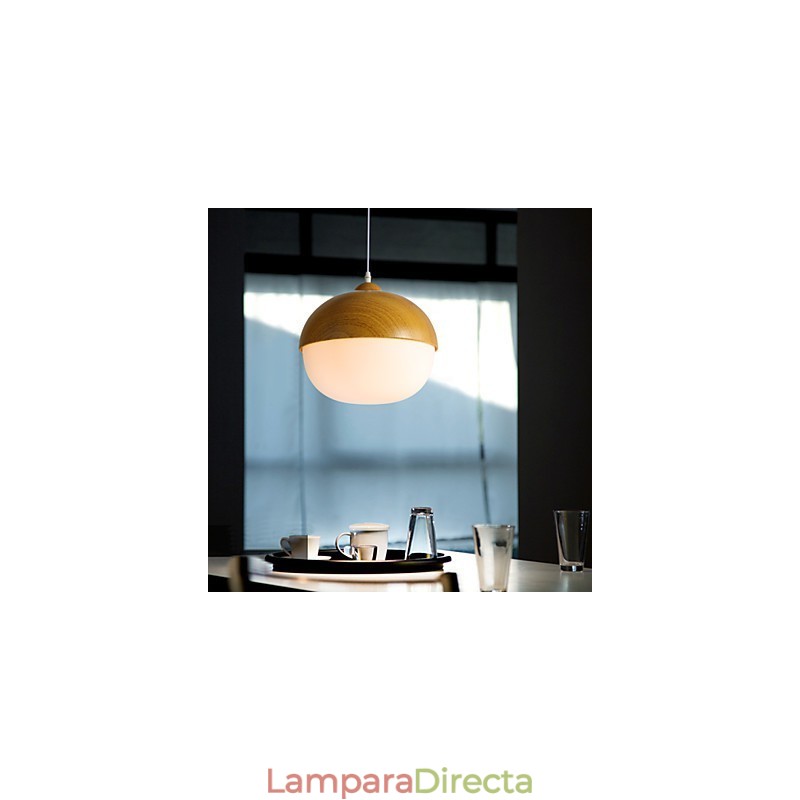 Lámpara de araña de cristal de un solo cabezal con forma de hongo creativo de estilo nórdico
