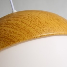 Lámpara de araña de cristal de un solo cabezal con forma de hongo creativo de estilo nórdico