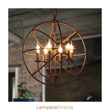 Lámpara de araña de hierro forjado estilo nórdico estilo retro americano con velas. La lámpara de araña negra. Lámpara de araña de hierro forjado estilo nórdico estilo retro americano con velas. La lámpara de araña negra.