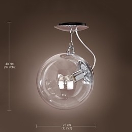 Lámpara colgante anodizada estilo mini globo contemporáneo moderno