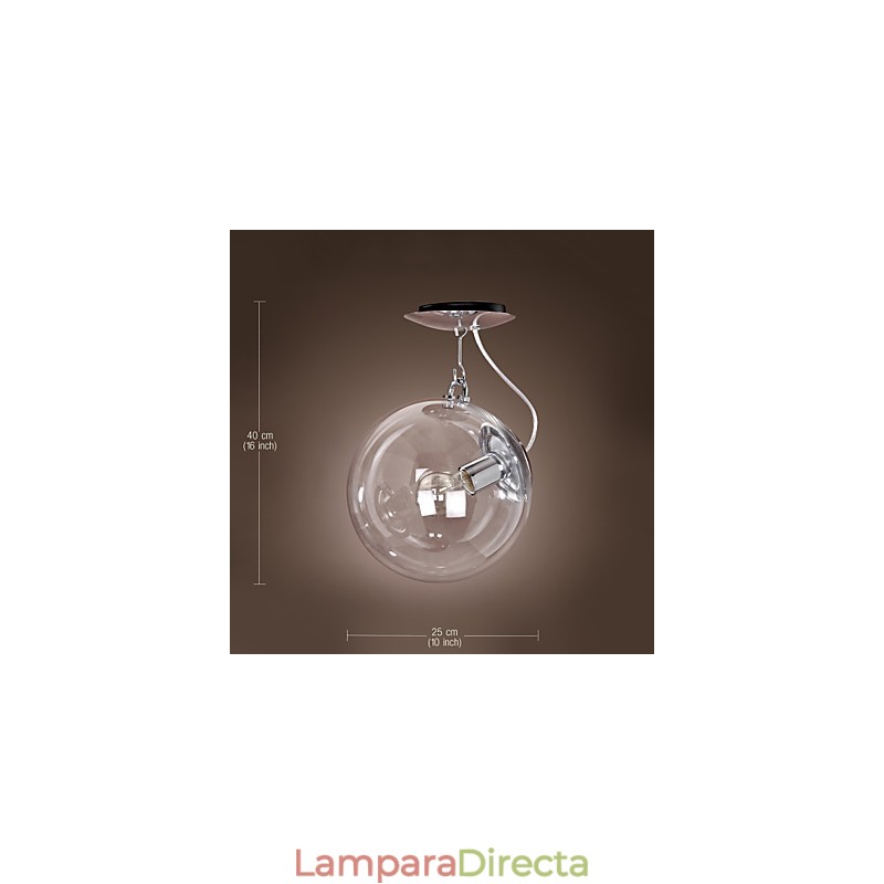 Lámpara colgante anodizada estilo mini globo contemporáneo moderno