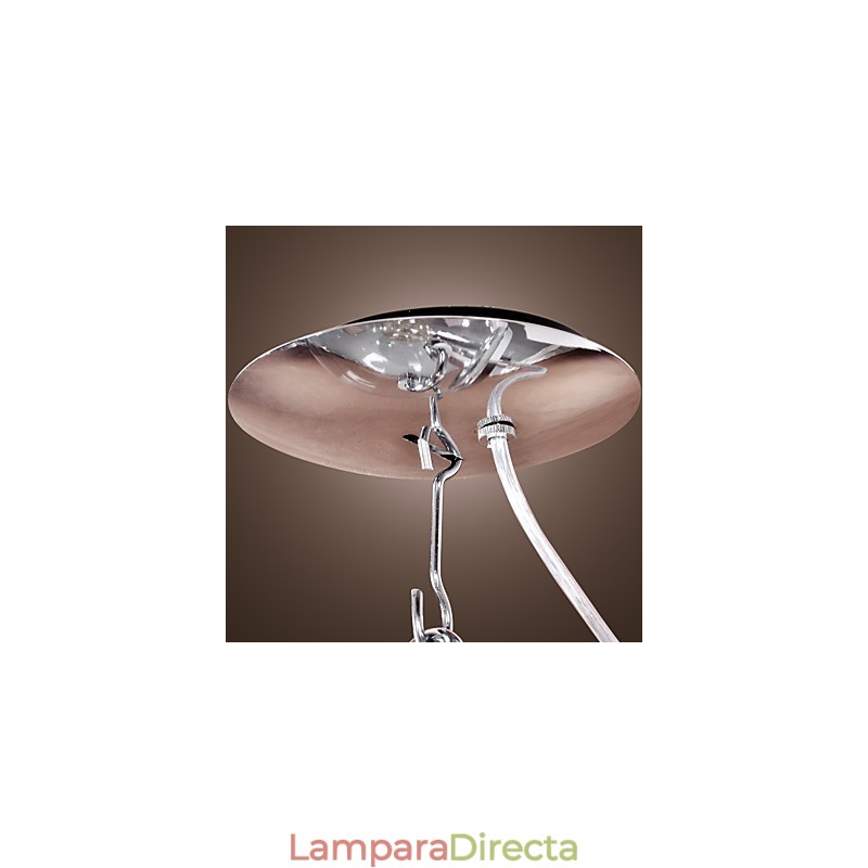 Lámpara colgante anodizada estilo mini globo contemporáneo moderno