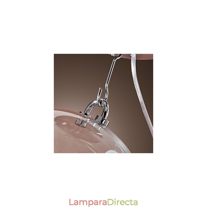 Lámpara colgante anodizada estilo mini globo contemporáneo moderno