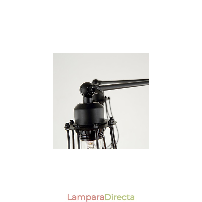 Lámparas colgantes tradicionales clásicas rústicas estilo cabaña retro de metal, 5 luces