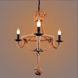 Lámpara de araña de metal con pintura rústica clásica tradicional de estilo retro campestre