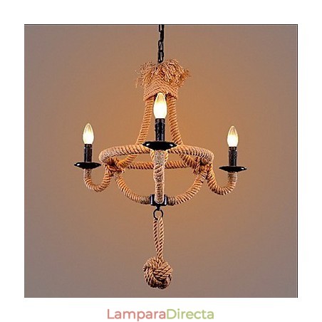 Lámpara de araña de metal con pintura rústica clásica tradicional de estilo retro campestre Lámpara de araña de metal con pintura rústica clásica tradicional de estilo retro campestre