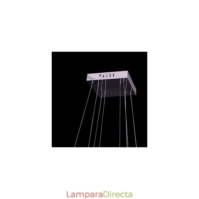 Lámpara colgante de metal y cristal moderna y contemporánea