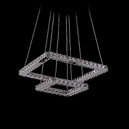 Lámpara colgante de metal y cristal moderna y contemporánea