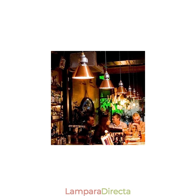 Lámpara colgante de metal estilo campestre vintage
