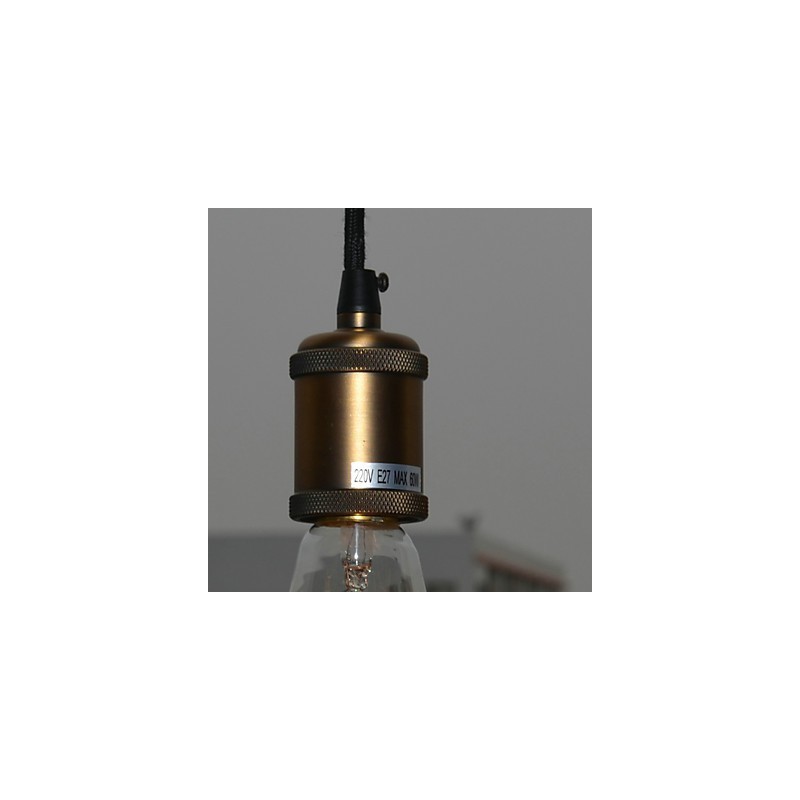 Lámpara colgante galvanizada de estilo mini vintage clásico tradicional