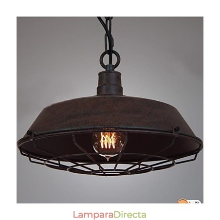 Lámpara colgante vintage de metal de 1 luz Lámpara colgante vintage de metal de 1 luz