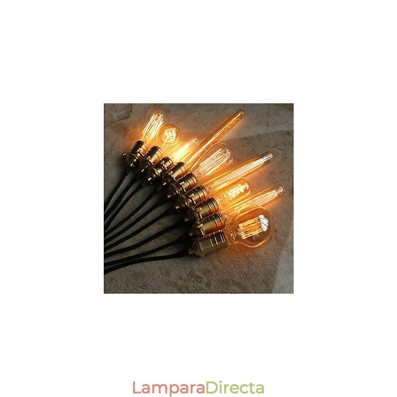 Lámpara de araña minimalista retro americana de cobre individual