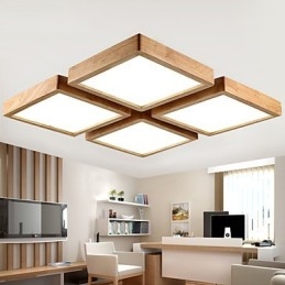Lámpara colgante de bambú de madera, estilo campestre, contemporáneo y moderno.