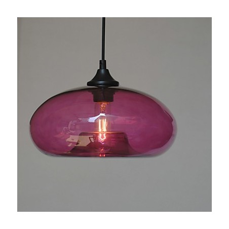 Lámpara colgante moderna de 1 luz con pantalla transparente Lámpara colgante moderna de 1 luz con pantalla transparente