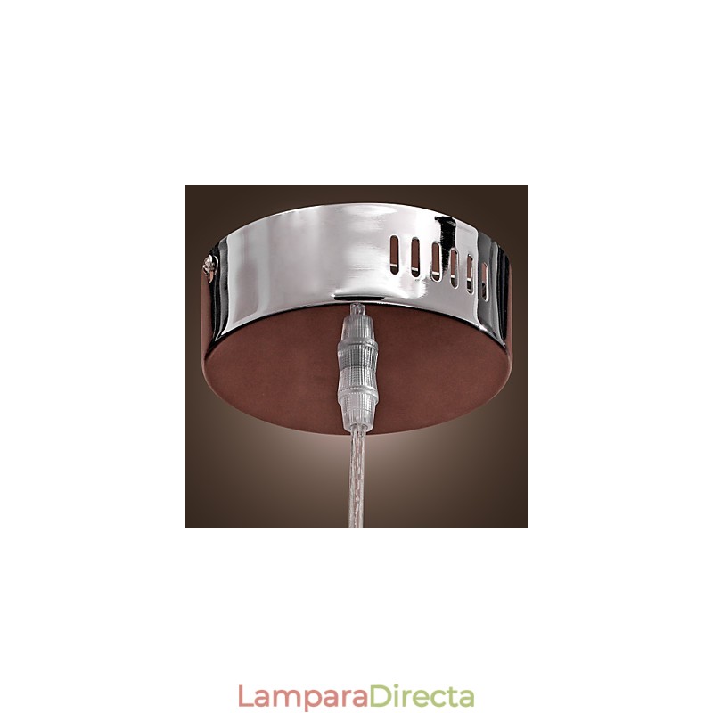 Lámpara colgante moderna y contemporánea de metal cromado estilo globo mini