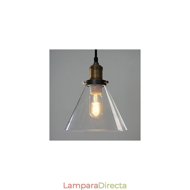Lámpara colgante de metal con pintura estilo mini, estilo cuenco vintage clásico tradicional