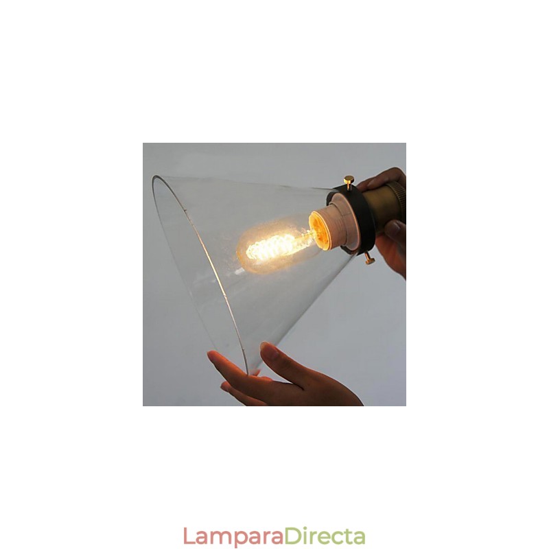 Lámpara colgante de metal con pintura estilo mini, estilo cuenco vintage clásico tradicional
