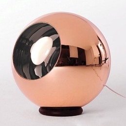 Lámpara colgante de bola de galvanoplastia nórdica retro creativa y sencilla de vidrio