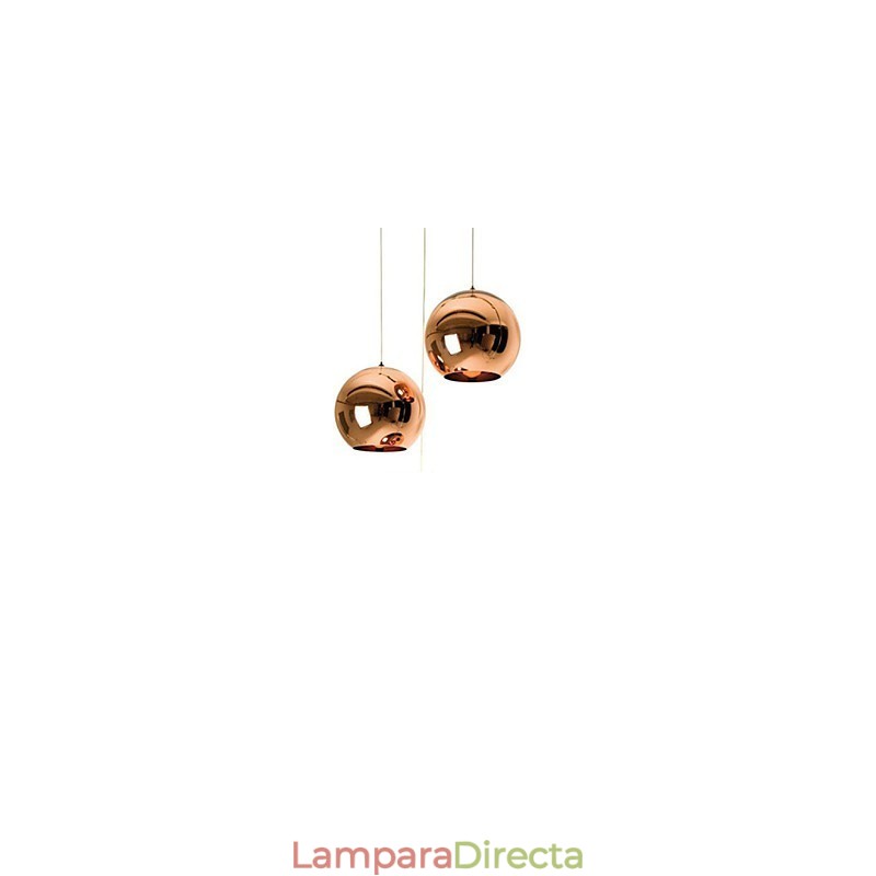 Lámpara colgante de bola de galvanoplastia nórdica retro creativa y sencilla de vidrio