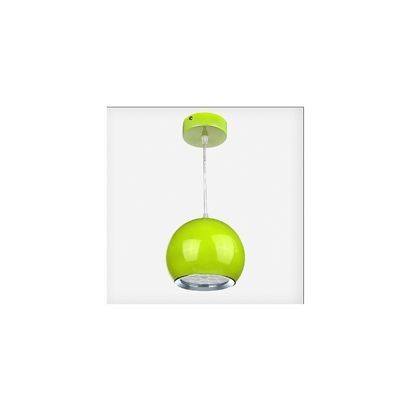 Lámpara colgante de metal con pintura de globo terráqueo contemporánea moderna