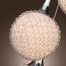 Lámpara empotrada moderna y contemporánea de metal galvanizado con forma de globo