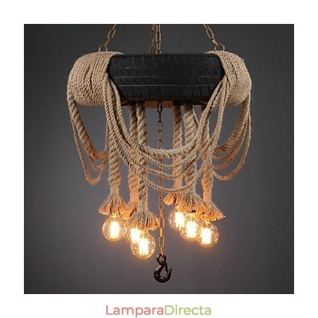 Lámpara colgante de plástico con pintura vintage Lámpara colgante de plástico con pintura vintage