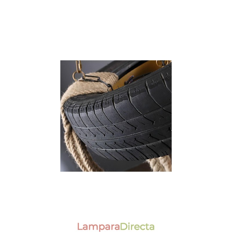 Lámpara colgante de plástico con pintura vintage