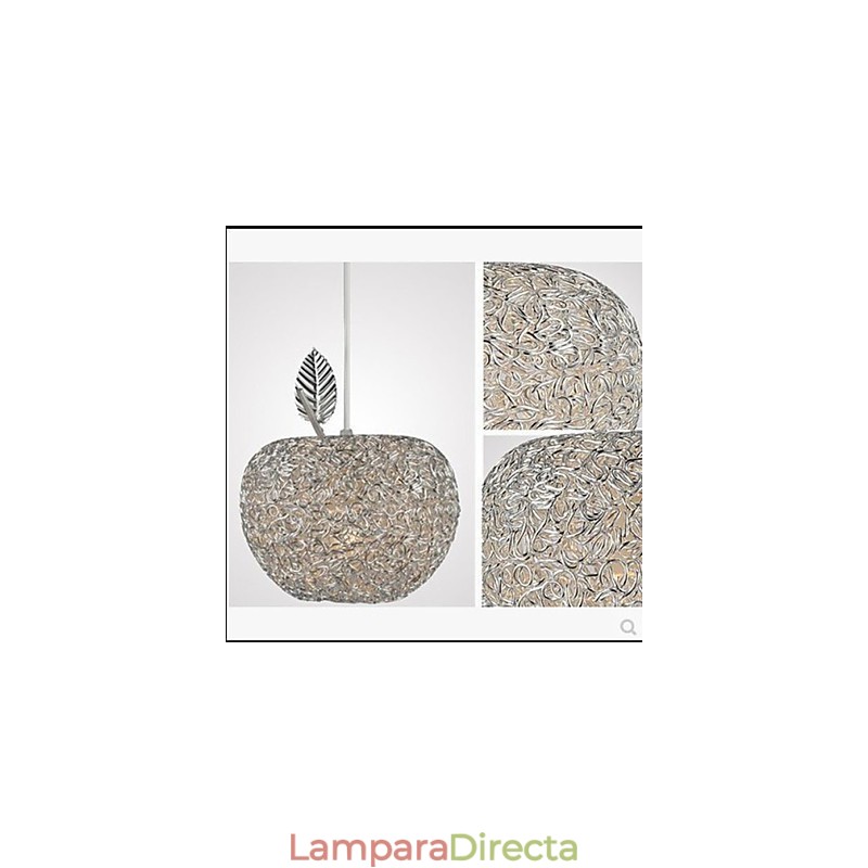 Lámpara de araña de aluminio tejido con siete luces Apple