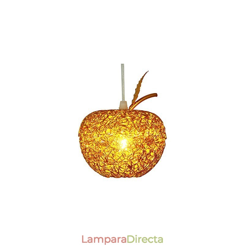 Lámpara de araña de aluminio tejido con siete luces Apple