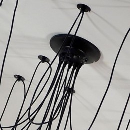 Lámpara de techo vintage Edison ajustable, lámpara colgante DIY, iluminación moderna y elegante para comedor industrial.